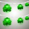 Outdoor St. Patrick's Day String Lights, 8.5Ft St. Patrick Decoration Lights with 10 Clover Lights, Plug in Shamrocks Lights Indoor for Garden Bedroom Birthday, Green Clover Decor